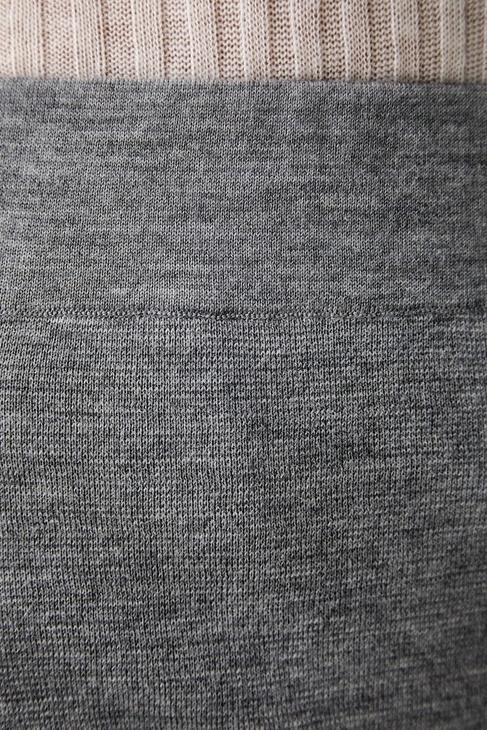 MM by Max Mara spódnica wełniana MMLSONNI szary 2626306017600