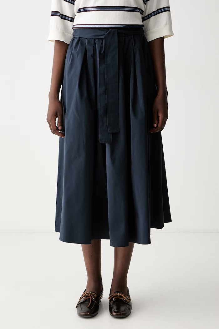 Weekend Max Mara spódnica z bawełną WKDALPACA granatowy 2625106041600