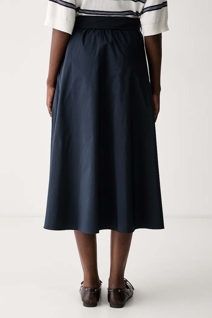 Odzież Weekend Max Mara spódnica z bawełną WKDALPACA 2625106041600 granatowy