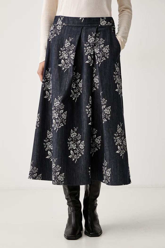 Weekend Max Mara Spódnica jeansowa WKDSTRUZZO granatowy 2625106021600