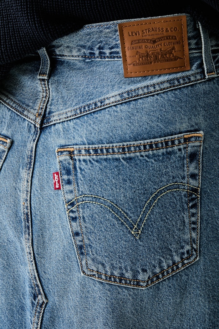 Φούστα ντένιμ DECON SLIT MIDI Levi's 008AF μπλε