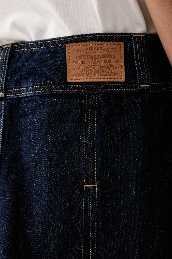 Φούστα κοτλέ INVERTED PLEAT MINI Levi's 0089S σκούρο μπλε