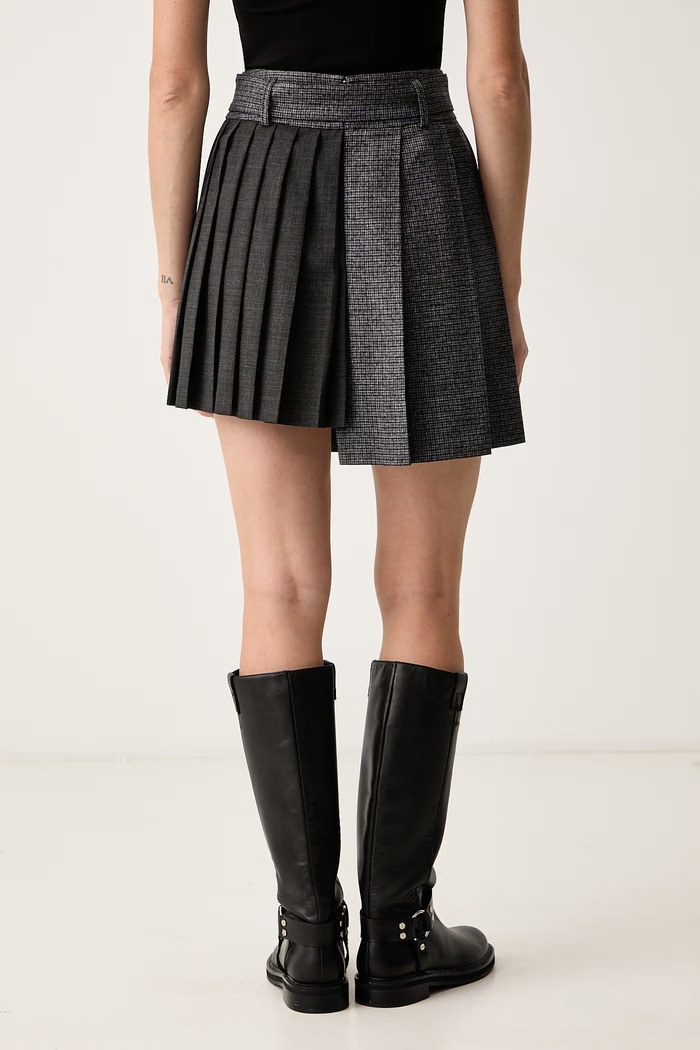 Odjeća MSGM Plisirana suknja s viskozom 4141MDD06PY.267617 siva