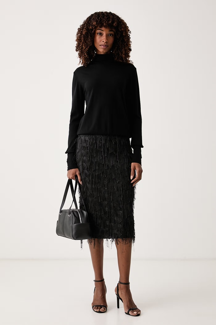 Patrizia Pepe φούστα 8G0198.C0252 μαύρο AW26