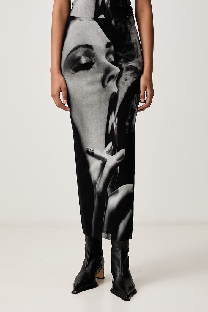 Jean Paul GAULTIER Smoking Women spódnica czarny 26.04.W.SK085.M031P