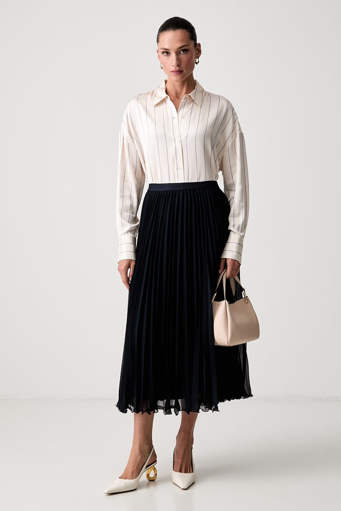 Joop! spódnica plisowana 30103353 granatowy AW26