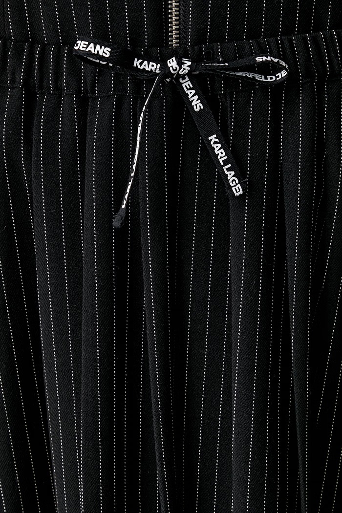 Karl Lagerfeld Jeans spódnica plisowana z wiskozą czarny B3W12016