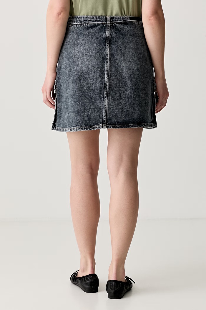 Karl Lagerfeld Jeans spódnica jeansowa niebieski B3W12013