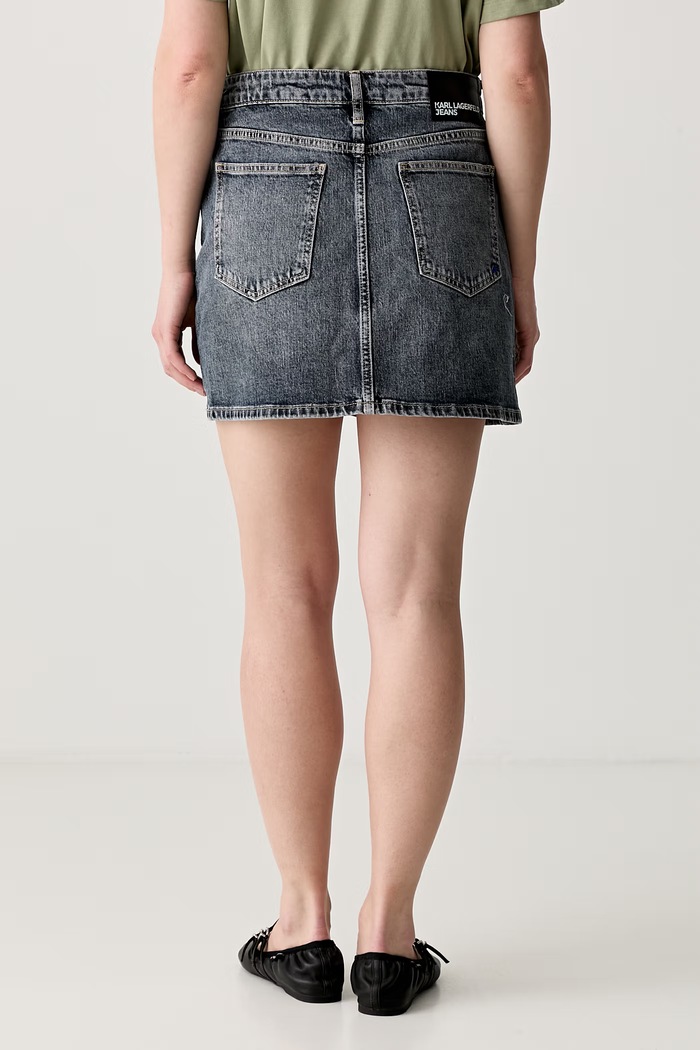 Karl Lagerfeld Jeans spódnica jeansowa B3W12013 niebieski