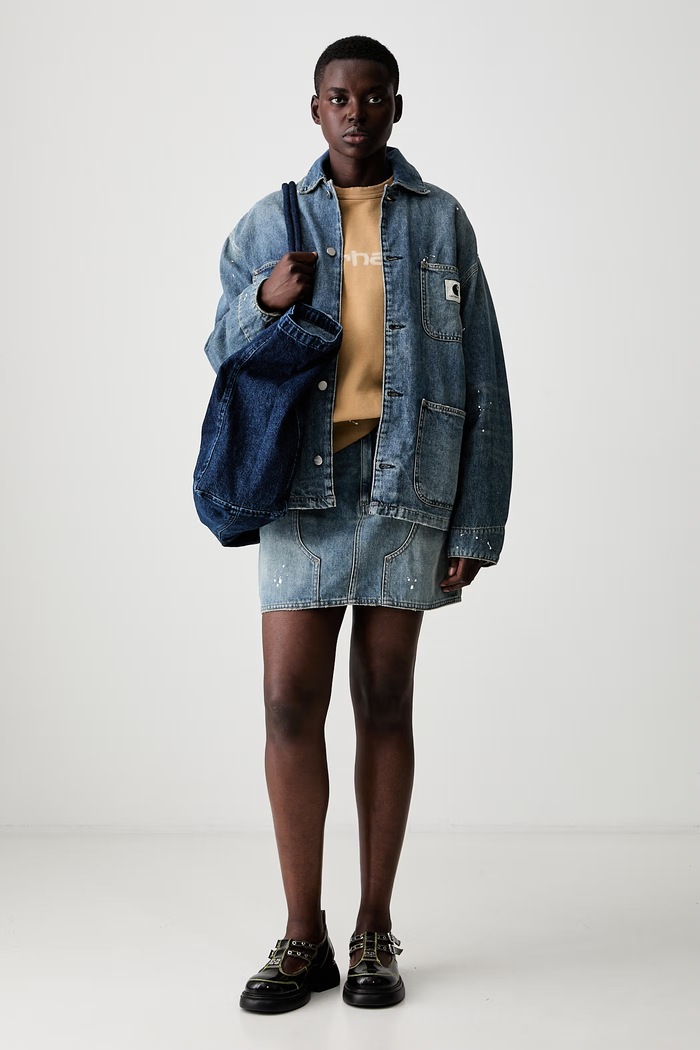 Carhartt WIP W Maeve Double Knee skirt denim I037027 blue AW26