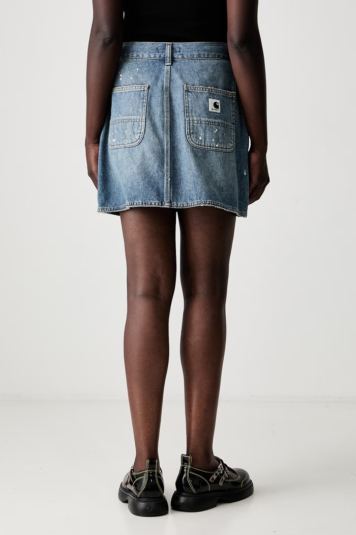 Clothing Carhartt WIP W Maeve Double Knee skirt denim I037027 blue