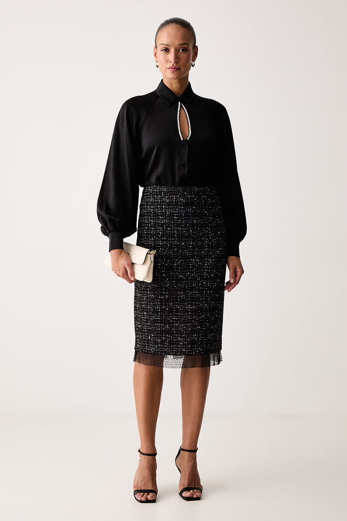 Twinset Пола тип молив 262TP2084 черен AW26