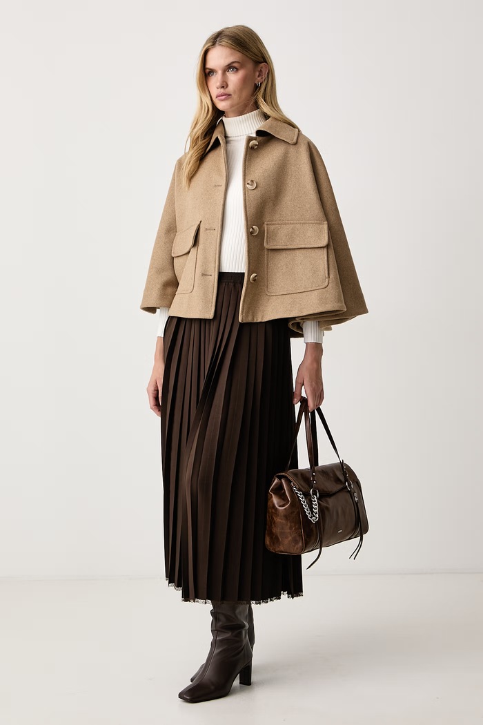 Twinset Плісирована спідниця 262TP2350 коричневий AW26