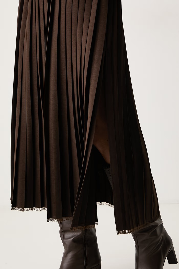Плісирована спідниця Twinset коричневий 262TP2350