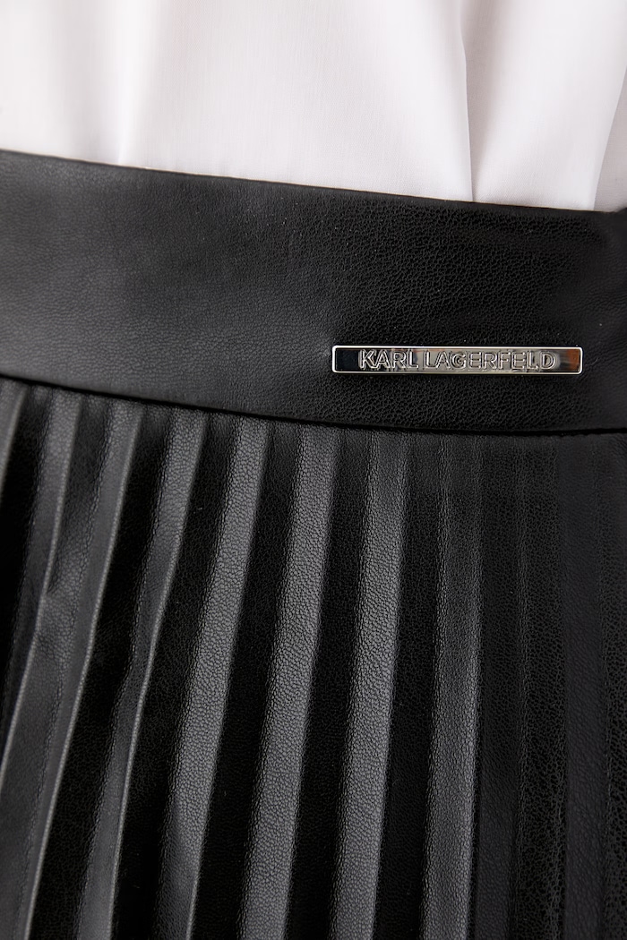 Karl Lagerfeld ασύμμετρη φούστα μαύρο B3W12008