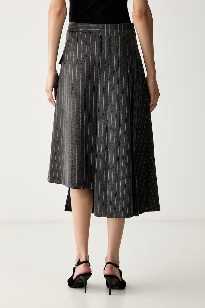Abbigliamento Karl Lagerfeld gonna asimmetrica con viscosa B3W12020 grigio