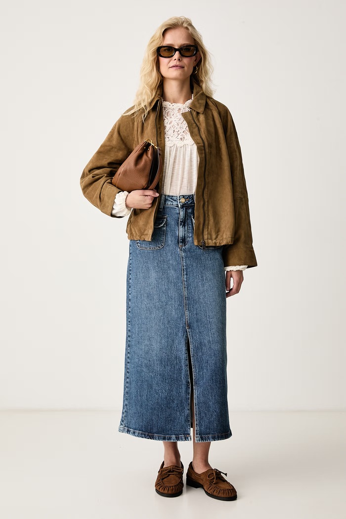 Pedro del Hierro Spódnica jeansowa 7594306 niebieski AW26