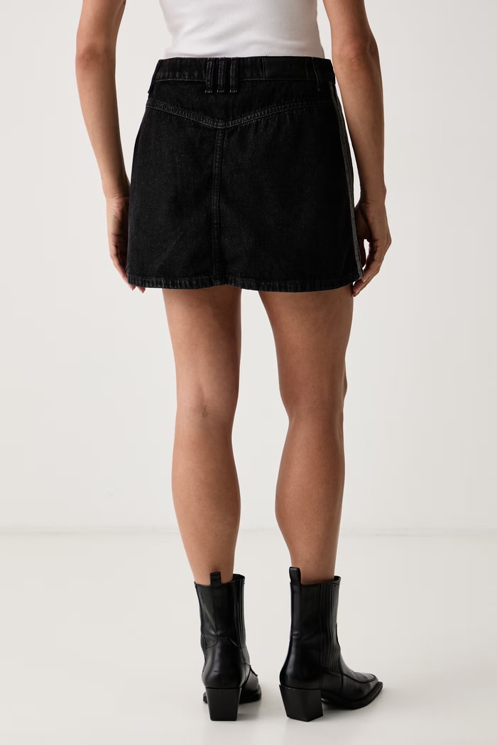 Odjeća adidas Originals suknja traper KQ6485 crna