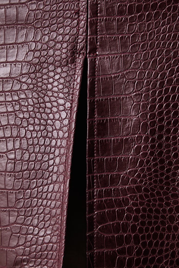 Spódnica ołówkowa z imitacji skóry x LEONIE HANNE Guess W6BD62.W5200 bordowy