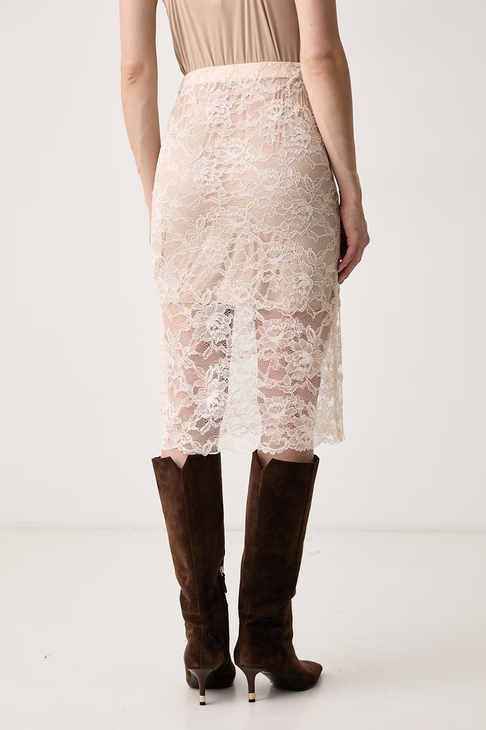 Îmbrăcăminte Guess Fustă din dantelă x LEONIE HANNE W6BD61.K8882 bej