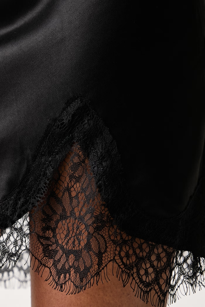 Spódnica z wiskozy LIORA Bardot 60569SB czarny