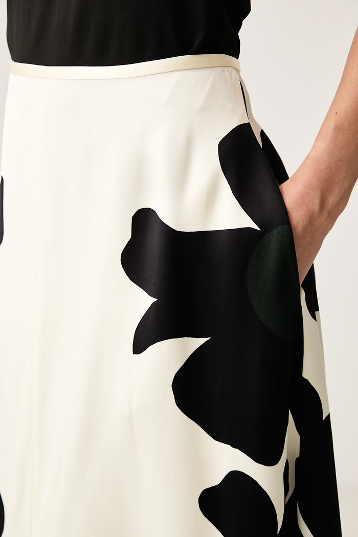 Spódnica z wiskozy Marimekko 096328 beżowy