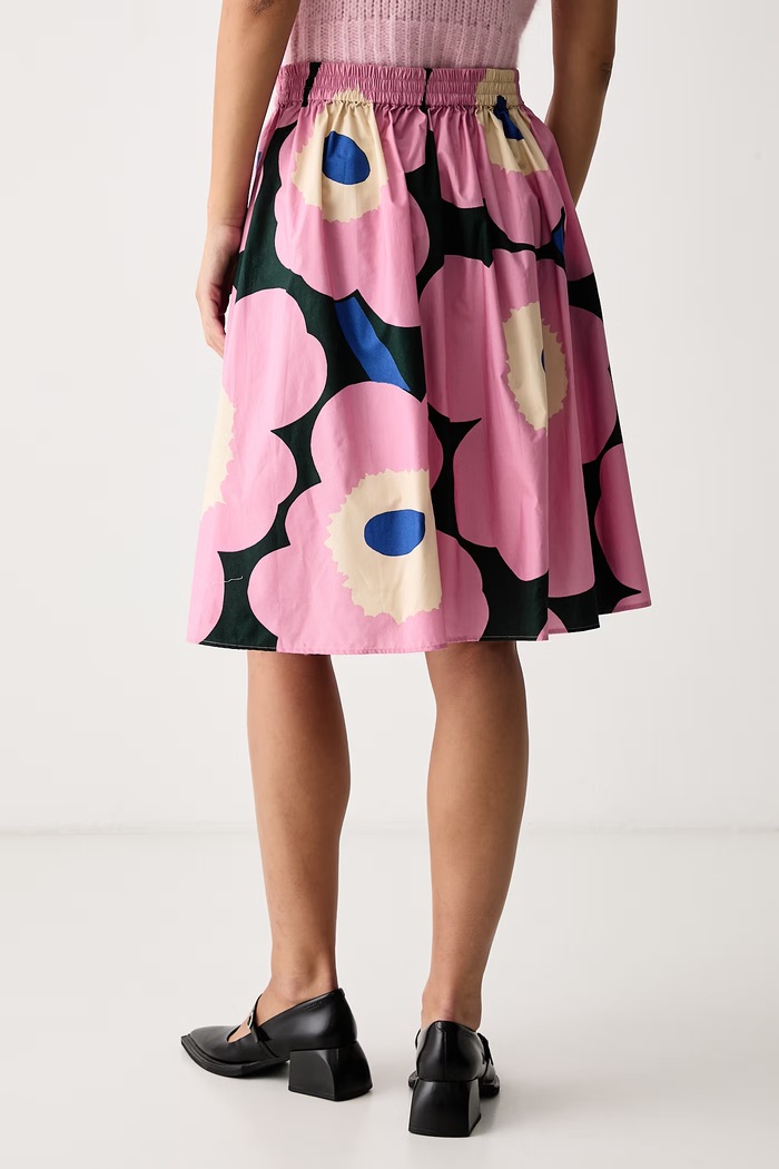 Odjeća Marimekko Suknja A-kroja od pamuka 096310 roza