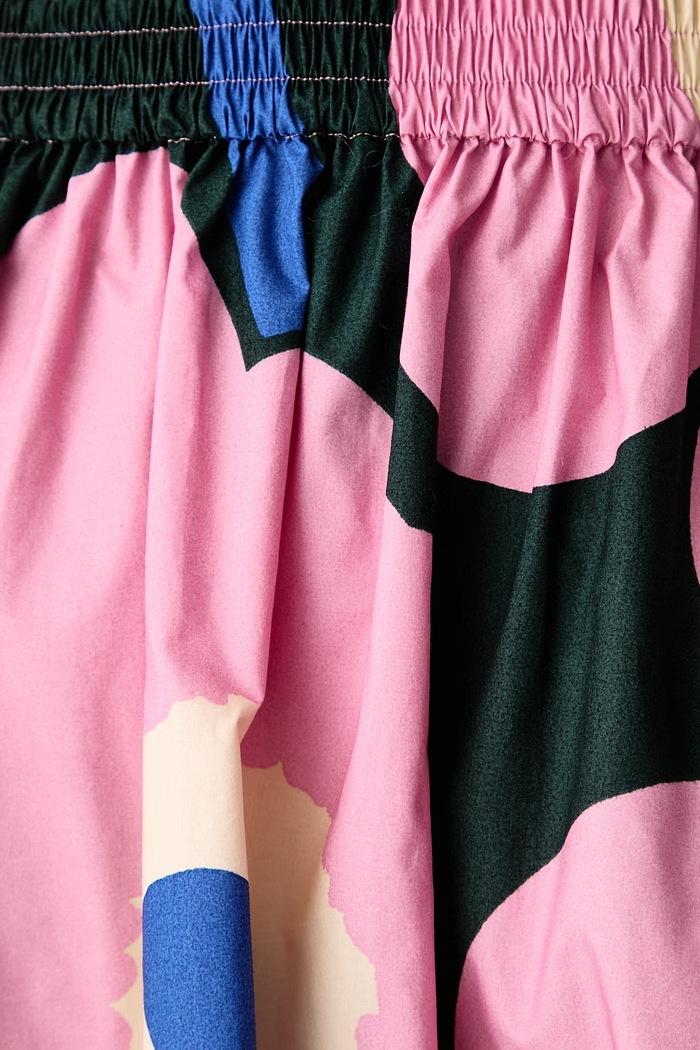 Suknja A-kroja od pamuka Marimekko 096310 roza