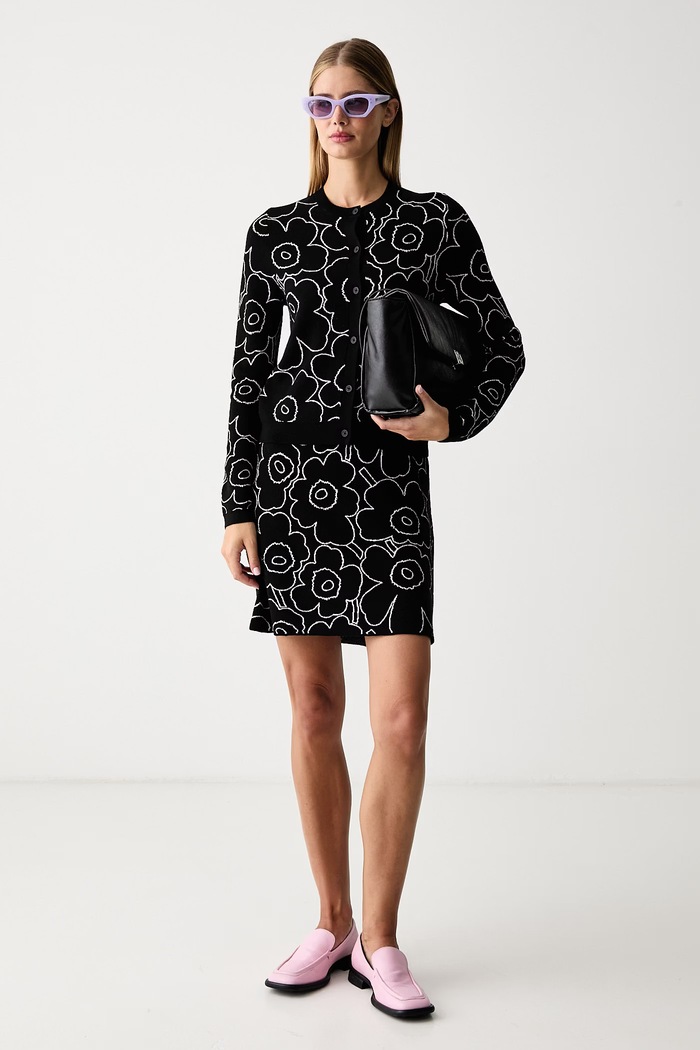Marimekko Suknja s vunom 096080 crna AW26