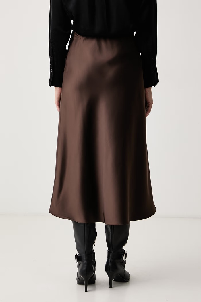 Oblečenie Guess Sukňa LORENZA W6BD25.W4250 hnedá