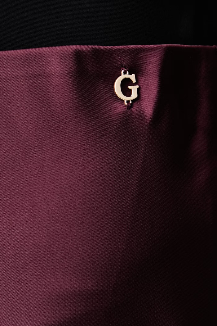 Spódnica LORENZA Guess W6BD25.W4250 bordowy