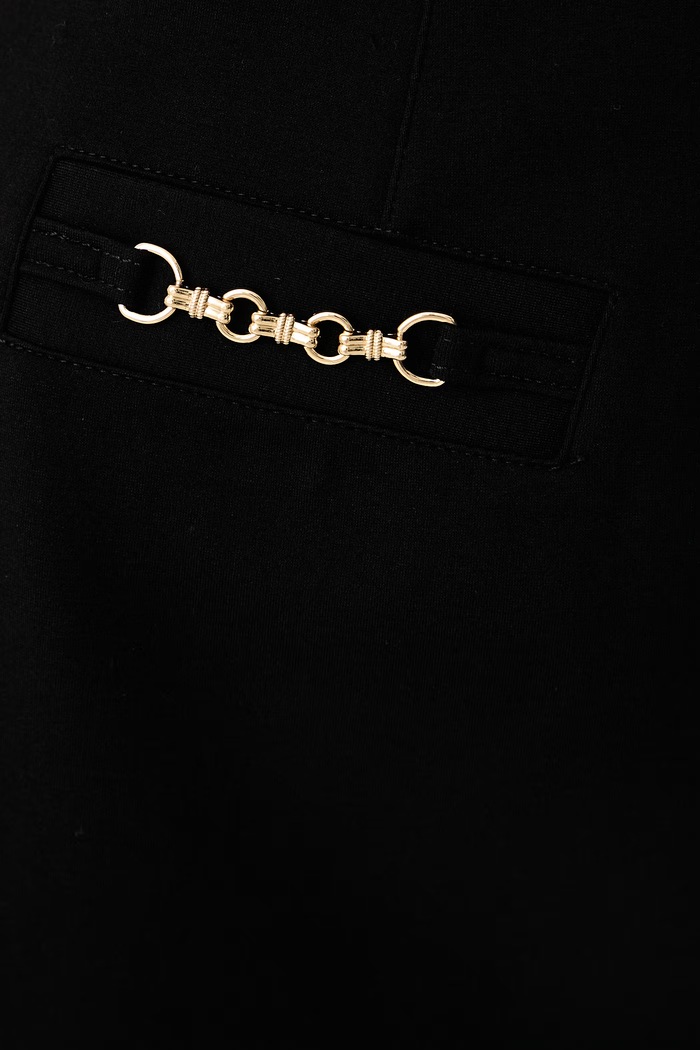 Suknja s viskozom WANDA Guess W6BD23.K6219 crna