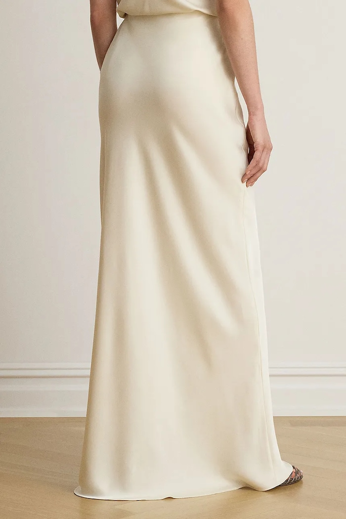 Lauren Ralph Lauren Spódnica rozkloszowana 200P13810 beżowy AW26