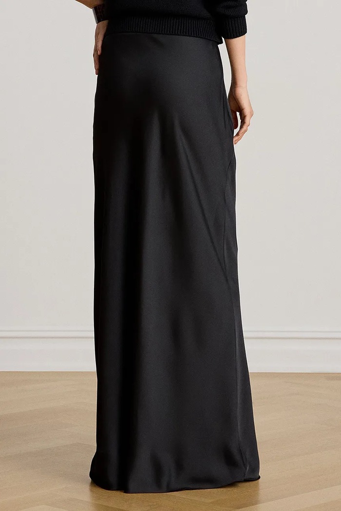 Lauren Ralph Lauren Spódnica rozkloszowana 200P13810 czarny AW26