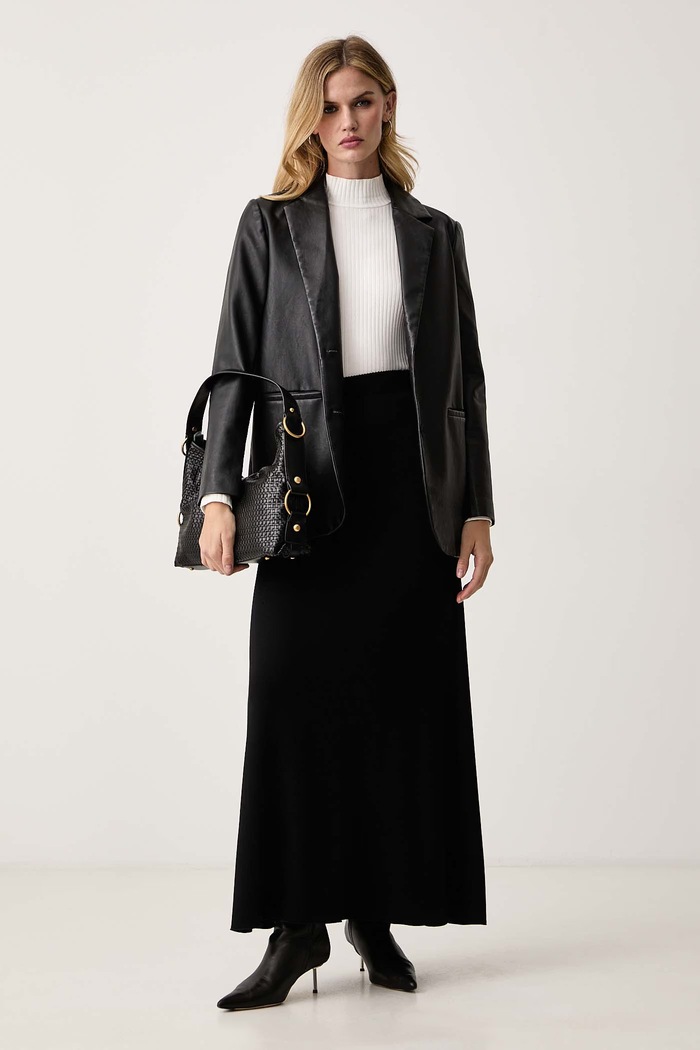 Ermanno Scervino LIFE Spódnica z wiskozą D494O600VQL czarny AW26