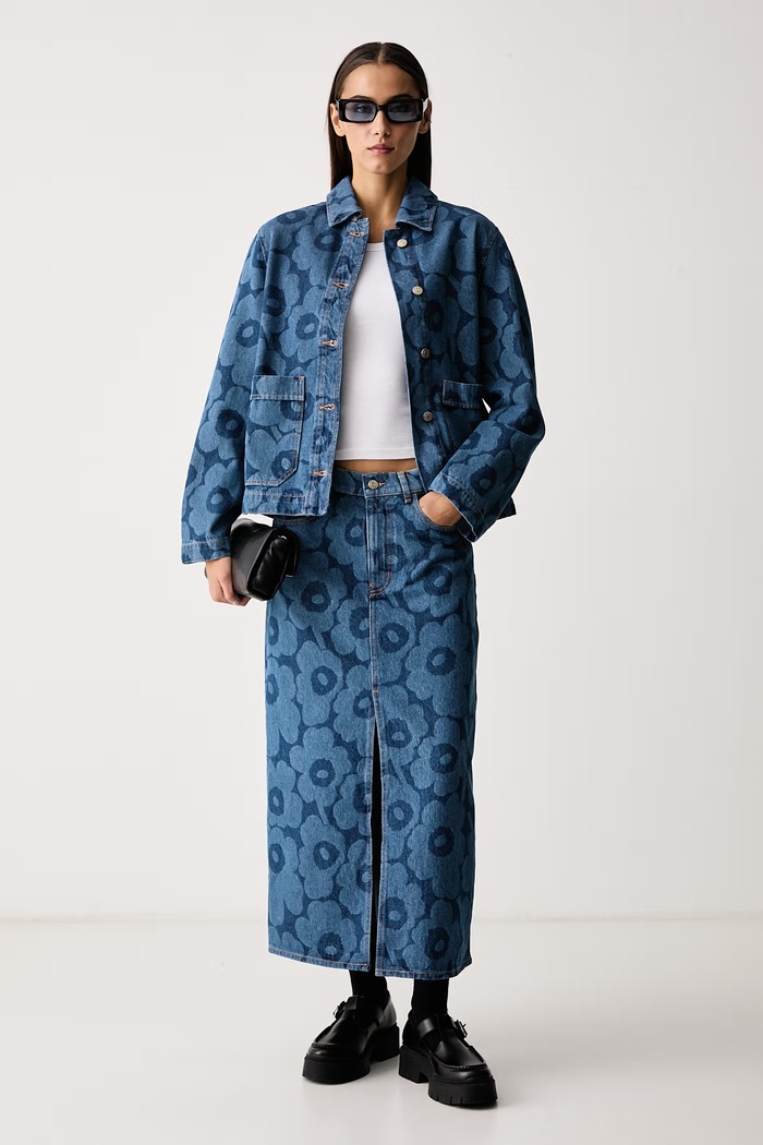 Marimekko Suknja traper 096024 plava AW26