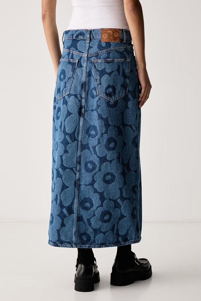 Odjeća Marimekko Suknja traper 096024 plava