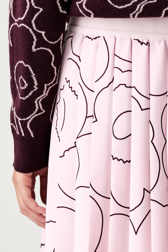 Odzież Marimekko spódnica plisowana 095998 różowy
