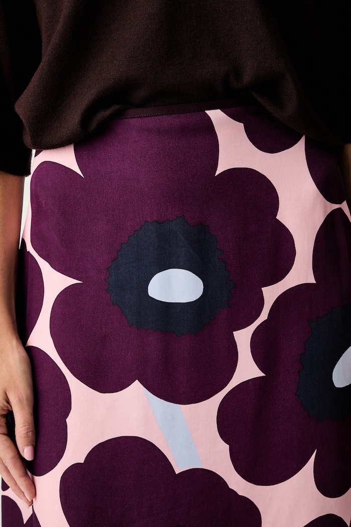 Marimekko krilo z lyocellom vijolična 095991