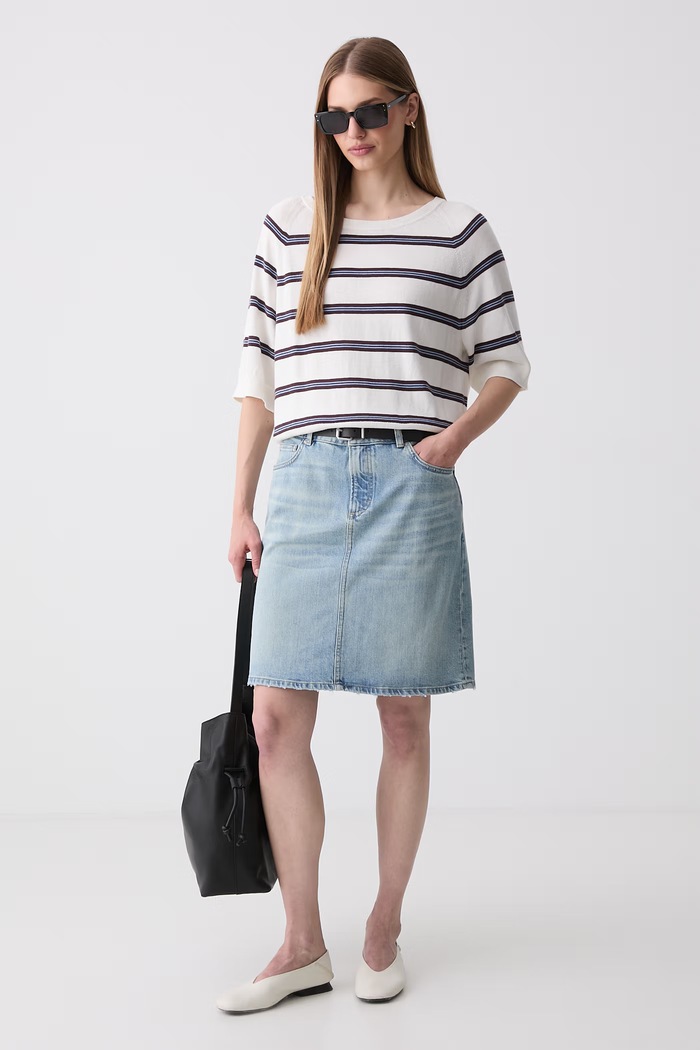 Marc O'Polo spódnica jeansowa 5000014443 niebieski AW26