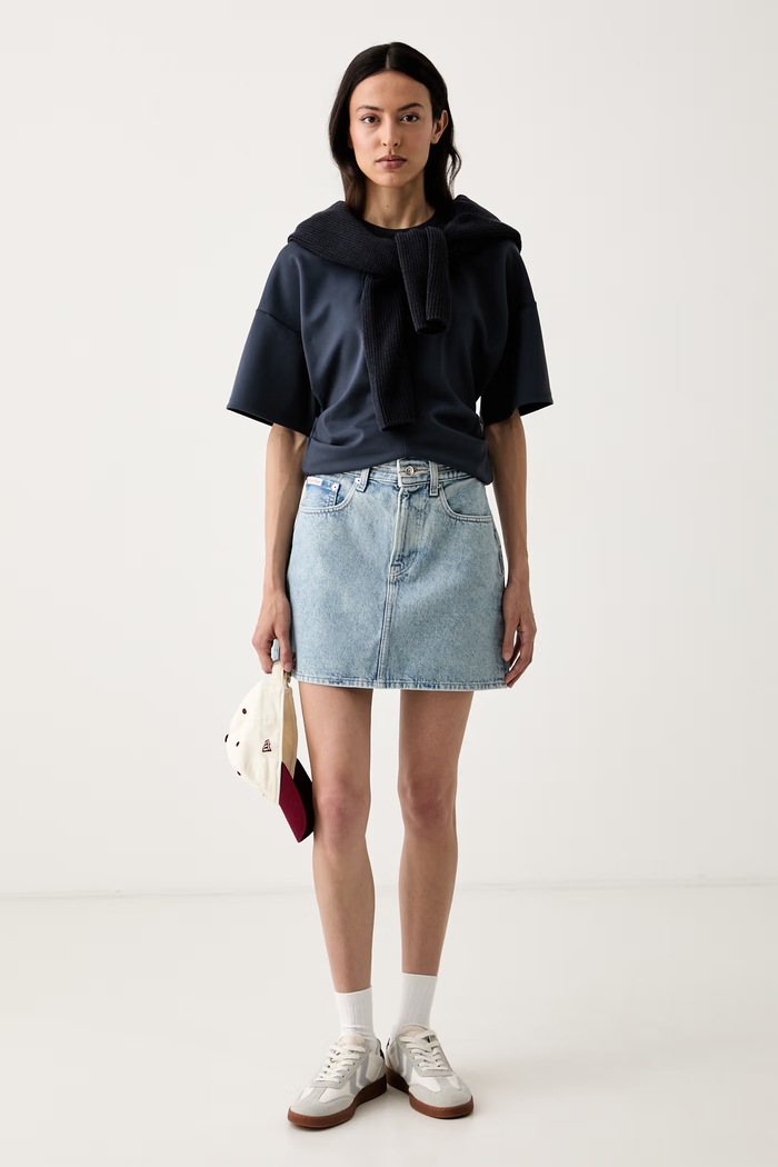 Calvin Klein Jeans φούστα ντένιμ LV047G727G μπλε AW26