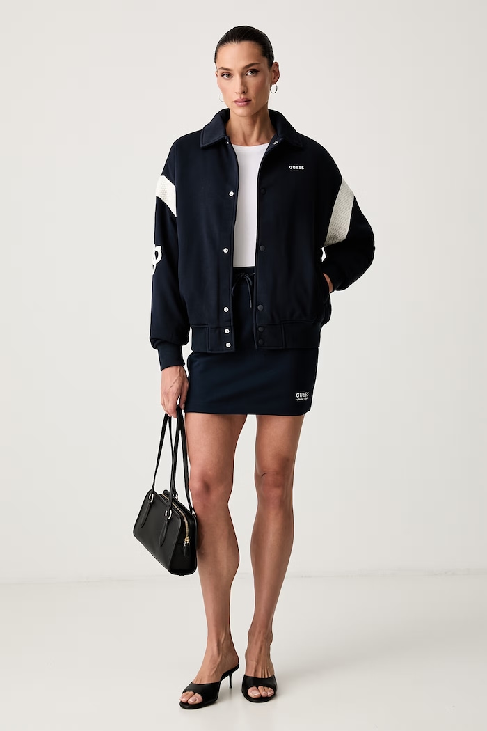 Guess пола с памук PHOEBE V6YD04.K4290 тъмносин AW26