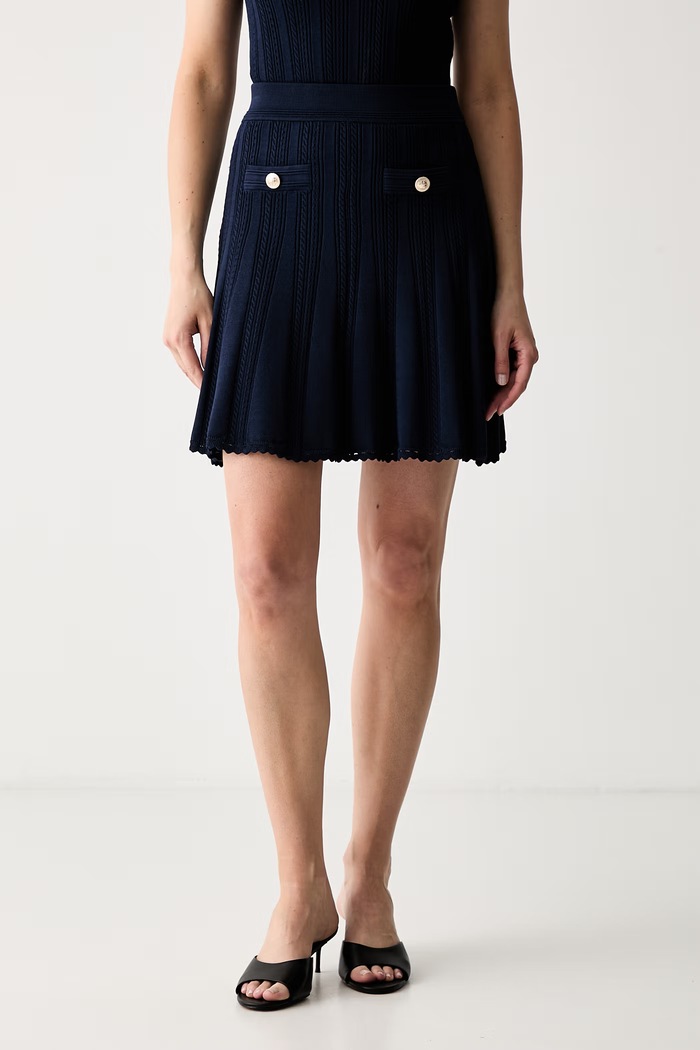 Guess gonna svasata con viscosa CARMEN blu navy W6YD21.Z0971