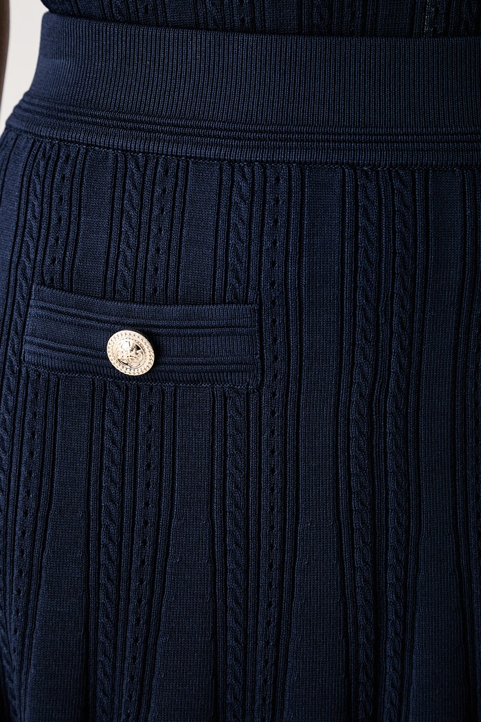 Guess gonna svasata con viscosa CARMEN blu navy W6YD21.Z0971