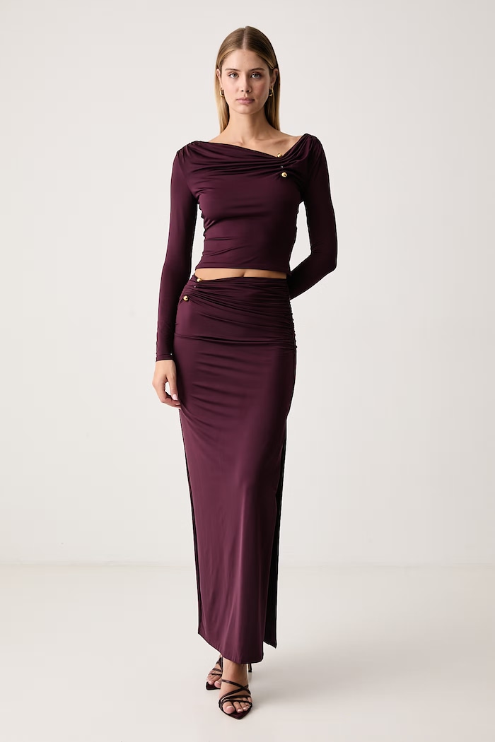 Marciano by Guess Fustă EZME G6BD12.K6522 burgundia AW26