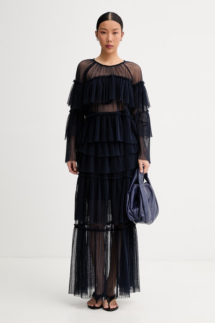 MUNTHE fustă NESSAROSE 262121826229 bleumarin AW26
