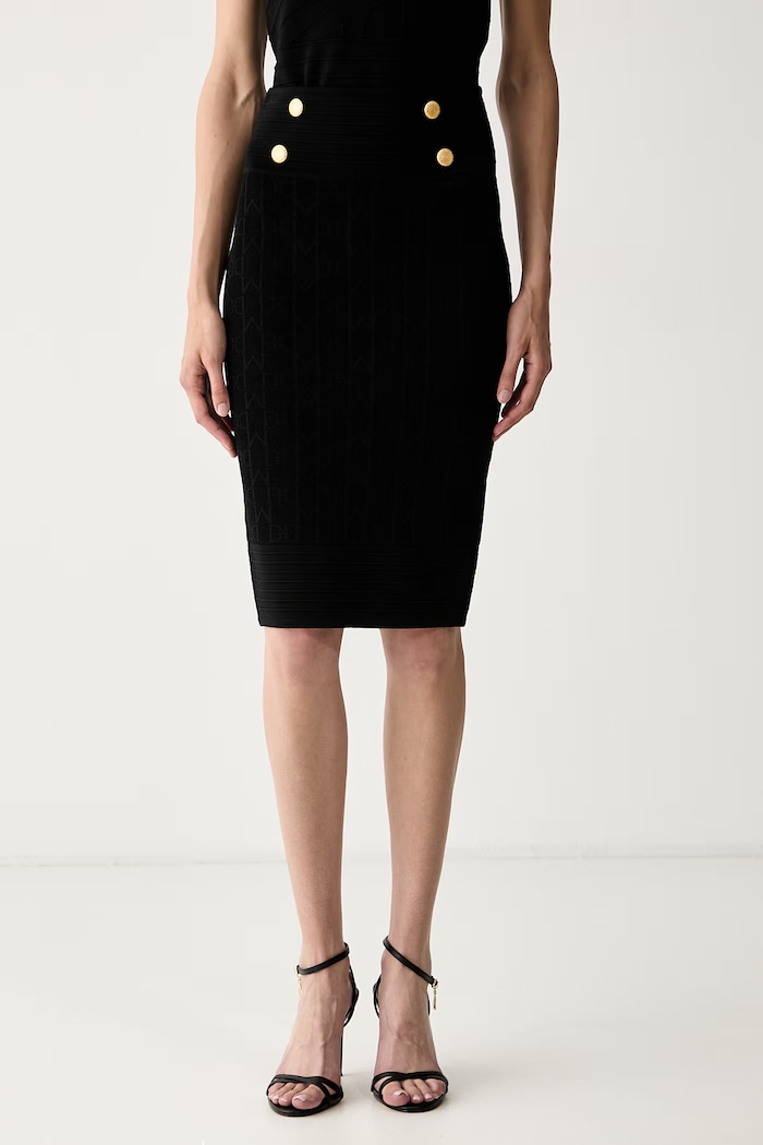 Marciano by Guess gonna a tubino con viscosa YAMNA nero G6YD07.Z1013