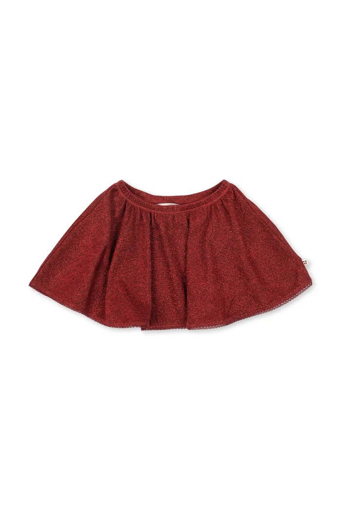Konges Sløjd Spódnica rozkloszowana z bawełną ROLI SKIRT OCS bordowy KS106589.9BY2