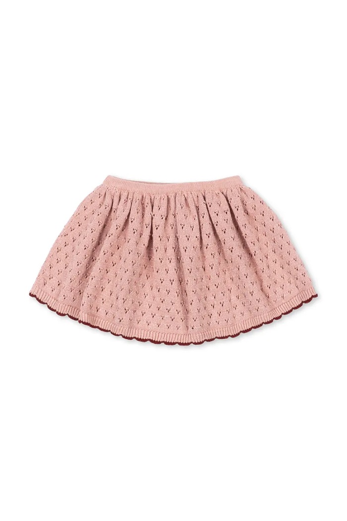 Dziewczynka Konges Sløjd Spódnica bawełniana z elastanem HOLIDAY SKIRT KS106494.9BY2 różowy