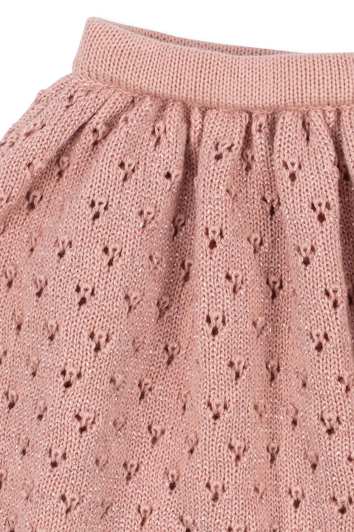 Spódnica bawełniana z elastanem HOLIDAY SKIRT Konges Sløjd KS106494.9BY2 różowy